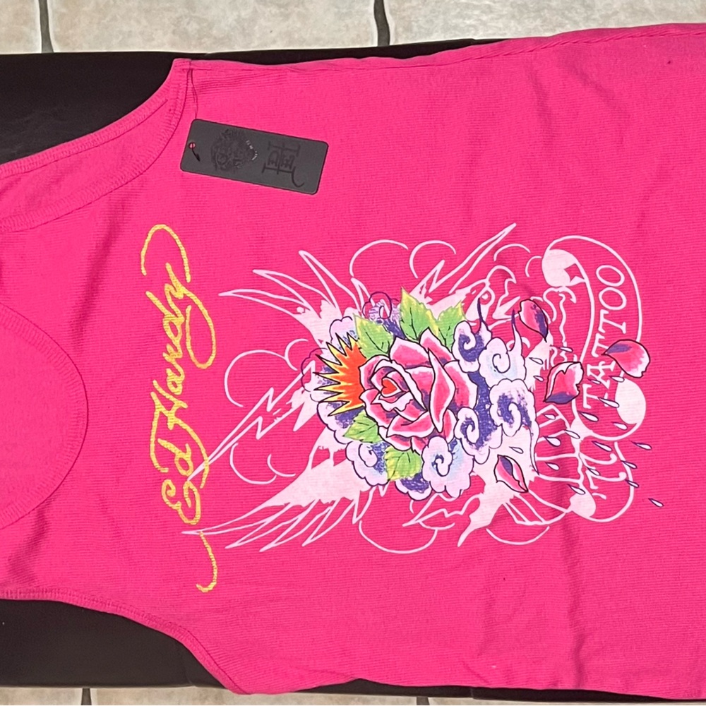 Ed Hardy - Pink - Tank Top Dress - Size XL